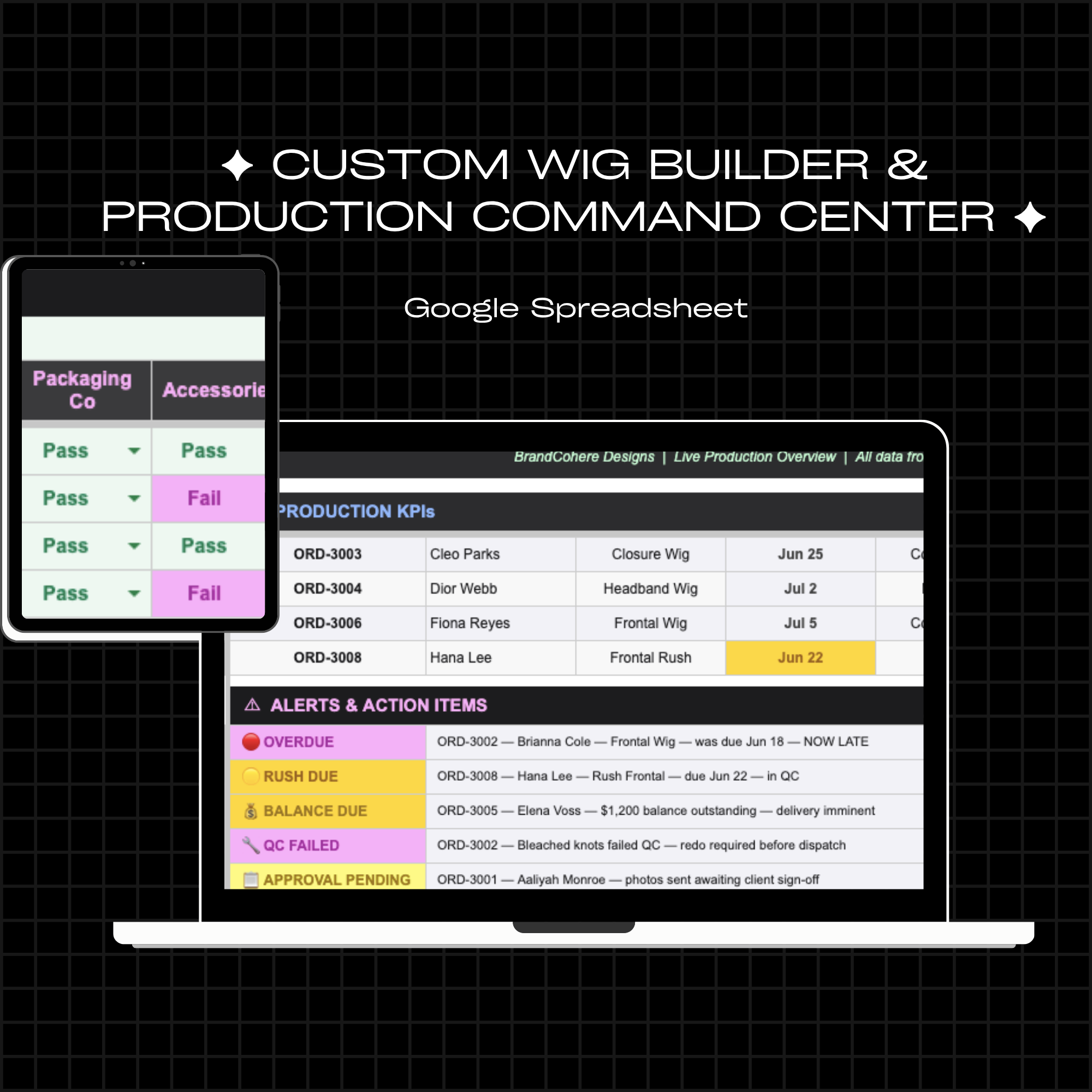 Custom Wig Builder & Production Command Center
