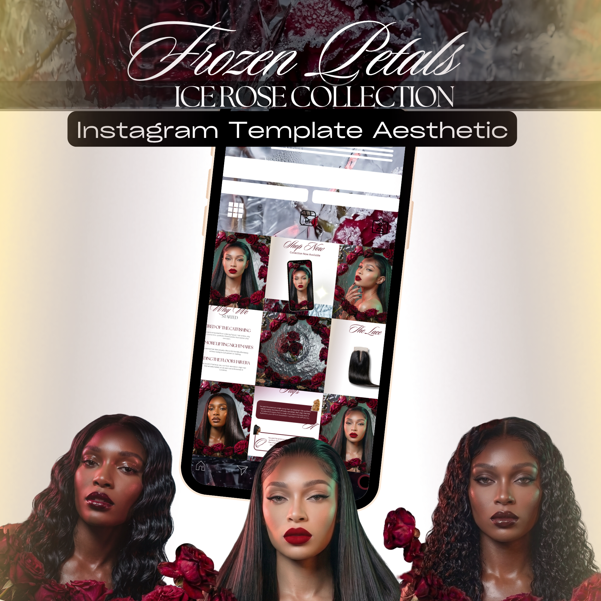 Instagram Template - Ice Rose Collection